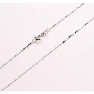 Kette 925-er SILBER Melonenkette und Feder-Verschluss 40cm