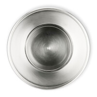 Kerzenhalter Memento - für Tischkerzen - Messing vernickelt
