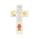 Engelkreuz mit Kermaikengel und Kindergebet