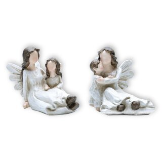 FRITZ COX kleiner Schutzengel | my.angel.art Schutzengel mit Kind | moderner Engel | kleine Schutzengel Skulptur | tolles Geschenk zur Geburt, Geburtstag, Taufe, Kommunion, Hochzeit