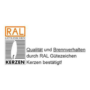 Kerzenrohling 25x6cm weiß mit Box
