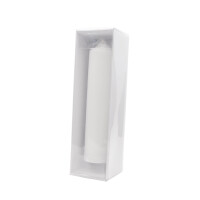 Kerzenrohling 25x6cm weiß mit Box