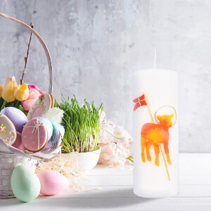 Osterkerze Osterlamm 150x50