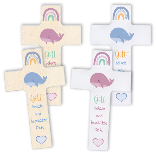 Kinderkreuz "WAL" - Gott behüte und beschütze Dich