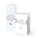 DOLORINO Trauerkerze & passende Trauerkarte - Menschen die wir lieben