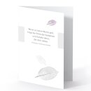 DOLORINO  Trauerkerze mit passende Trauerkarte | "Wenn es keine Worte gibt" | Trauerkerzen-Set | made in Germany | 20x8cm