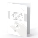 DOLORINO  Trauerkerze mit passende Trauerkarte | "Und immer sind da Spuren deines Lebens" | Trauerkerzen-Set | made in Germany | 20x8cm
