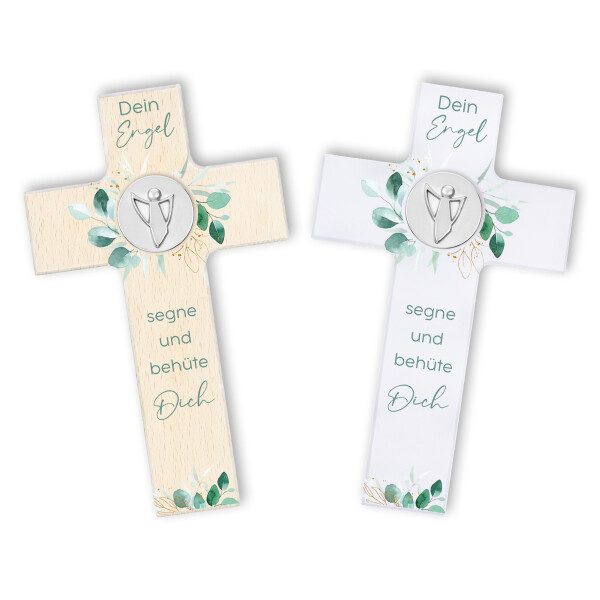 Holzkreuz "Dein Engel segne und behüte Dich"