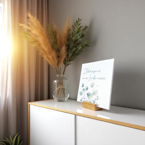 Spruchtafel „Zuhause ist, wo die Liebe wohnt…”