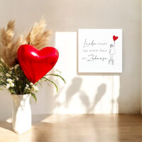 Spruchtafel „Liebe macht aus einem Haus ein Zuhause”