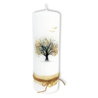 Hochzeitskerze "Baum des Glücks" 25x8cm