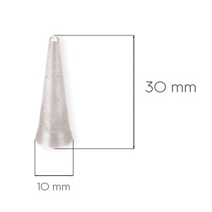 Buchenholz-Kerzenteller, weiß lackiert Ø 14 cm