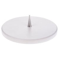 Buchenholz-Kerzenteller, weiß lackiert Ø 14 cm