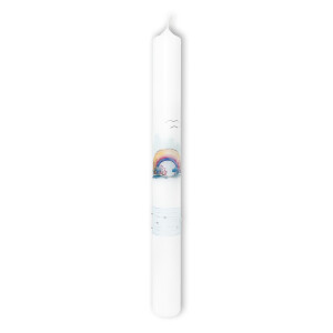 Taufkerze "Bunter Regenbogen"