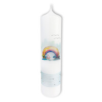 Taufkerze "Bunter Regenbogen"