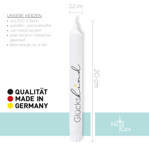 Stabkerze "Glückskind"