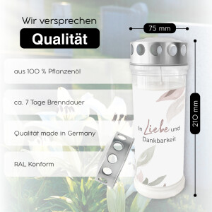 Grablicht In Liebe & Dankbarkeit