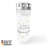 Grablicht Schönen Geburtstag im Himmel