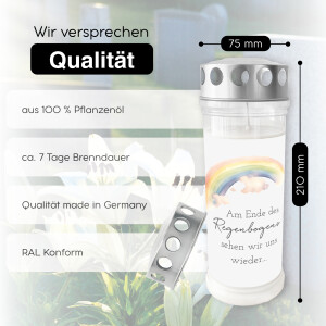 Grablicht Am Ende des Regenbogens sehen wir uns wieder