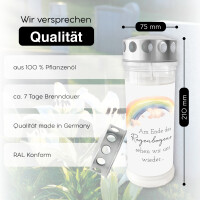 Grablicht Am Ende des Regenbogens sehen wir uns wieder