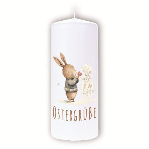 Osterkerze Ostergrüße, Osterhase 100x50