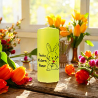 Osterkerze Frohe Ostern, Hase 150x70