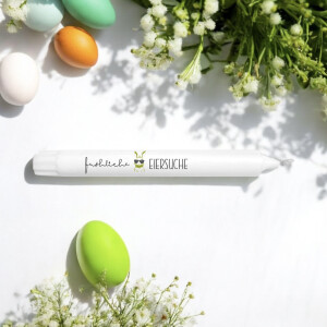 Osterkerze Fröhliche Eiersuche, Hase, Stabkerze