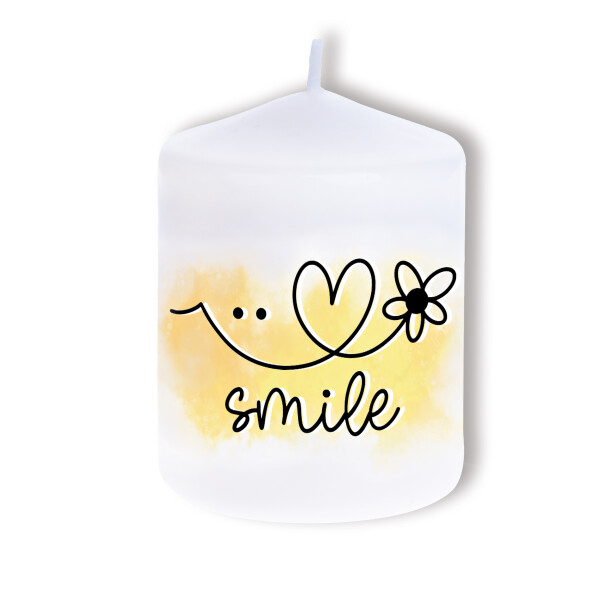 Kerze Smile, 80x60