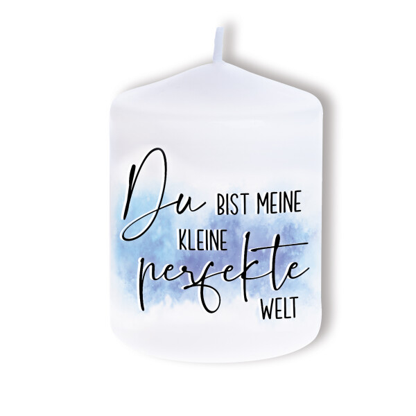 Kerze Du bist meine kleine perfekte Welt, 80x60
