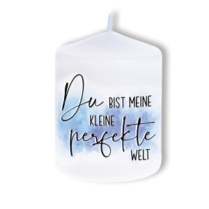 Kerze Du bist meine kleine perfekte Welt, 80x60