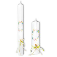 Taufkerze "Blumenkranz"