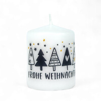 Weihnachtskerze Frohe Weihnachten 60/50