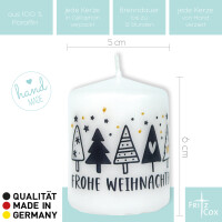 Weihnachtskerze Frohe Weihnachten 60/50