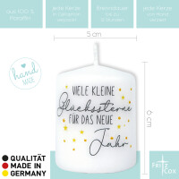 Kerze Viele Glückssterne 60/50