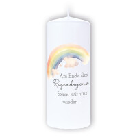 Trauerkerze "Am Ende des Regenbogens"