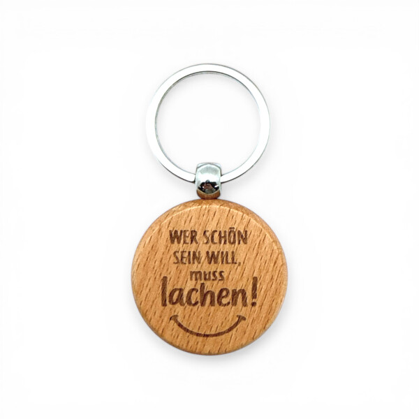 Schlüsselanhänger „Wer schön sein will“ – humorvolle Geschenkidee
