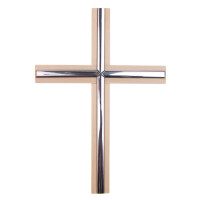 FRITZ COX Ahornkreuz mitSilberauflage 20cm