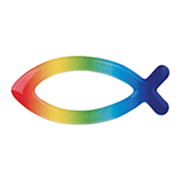Autoaufkleber Regenbogenfisch 3D