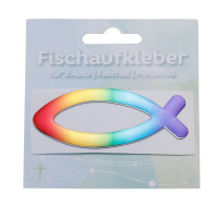 Autoaufkleber Regenbogenfisch 3D