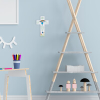 Kinder- Holzkreuz Regenbogen-Engel