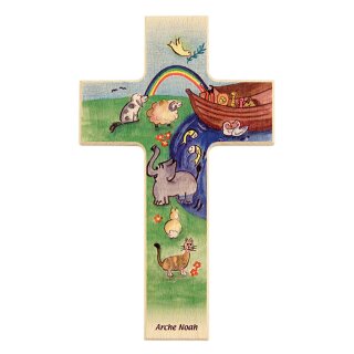 Kinder - Holzkreuz: Arche Noah 15 cm