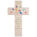 Kinder- Holzkreuz: Gott beschütze mich 20 cm