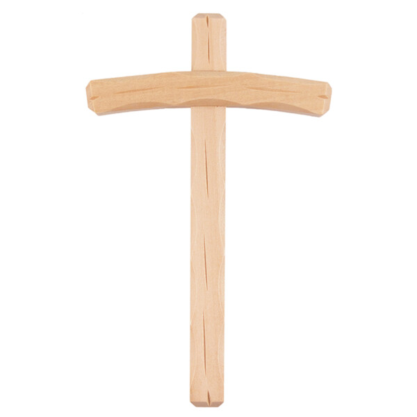Kreuzbalken aus Lindenholz, gebogener Querbalken