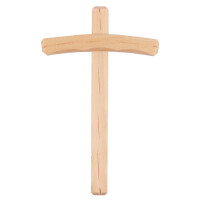 Kreuzbalken aus Lindenholz, gebogener Querbalken