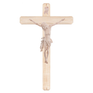 Kreuz 27 cm Linde, mit Romalith-Holzton-Korpus