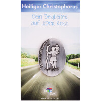Christophorus - Autoplakette, oval