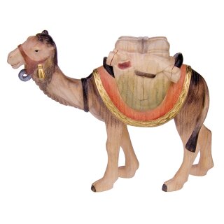 Münsterlandkrippe stehendes Kamel mit Gepäck 15cm Serie