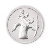 Automedaille Christophorus mit poliertem Rand 3cm