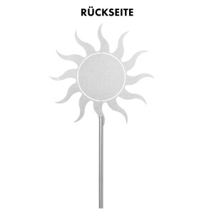 Grabstecker Edelstahl Sonne Wer die Liebe kennt