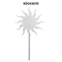 Grabstecker Edelstahl Sonne Wer die Liebe kennt
